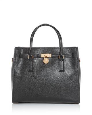 Hamilton Moderne Large Leather Satchel by MICHAEL KORS