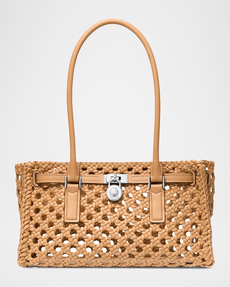 Hamilton Small Woven East-West Tote Bag by MICHAEL KORS