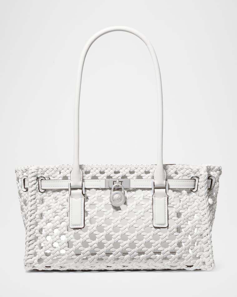 Hamilton Small Woven East-West Tote Bag by MICHAEL KORS