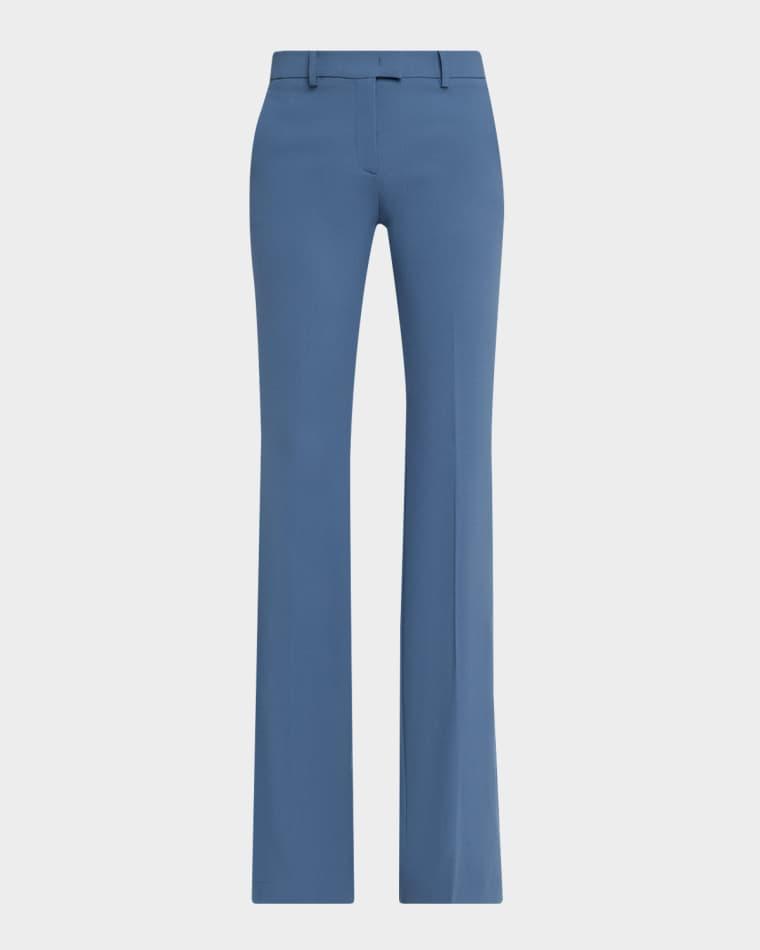 Haylee Flare-Leg Stretch Wool Trousers by MICHAEL KORS
