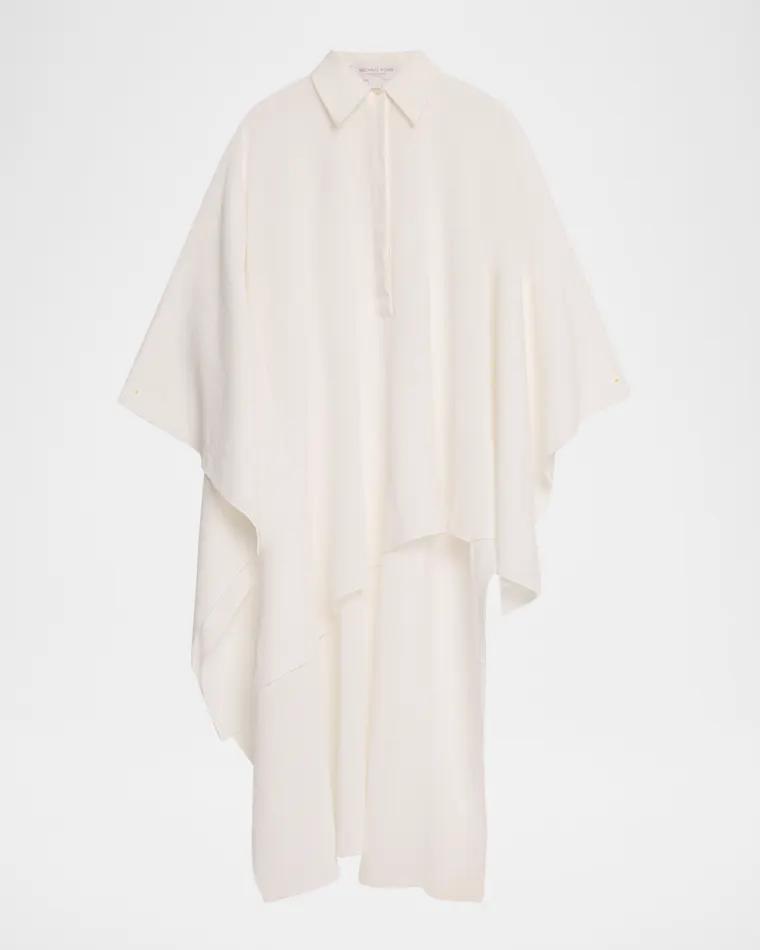 High-Low Linen Gauze Caftan by MICHAEL KORS