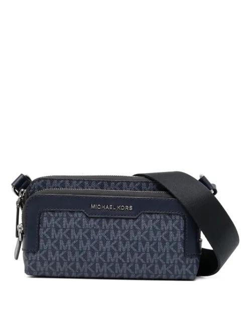 Hudson monogram messenger bag by MICHAEL KORS