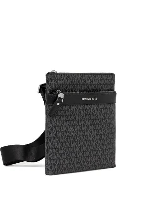 Hudson monogram messenger bag by MICHAEL KORS