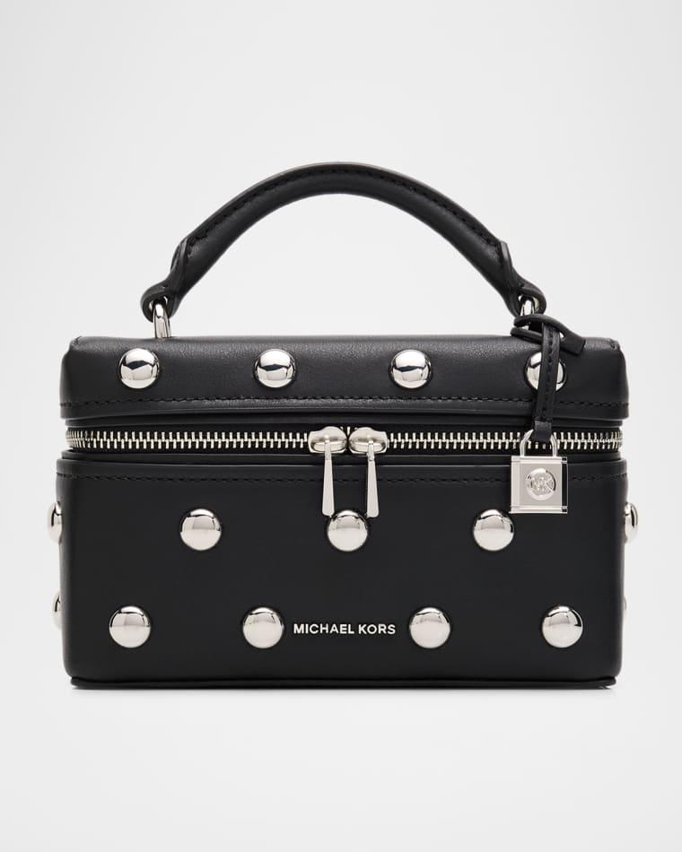 Jana Small Studded Leather Vanity Top-Handle Bag by MICHAEL KORS