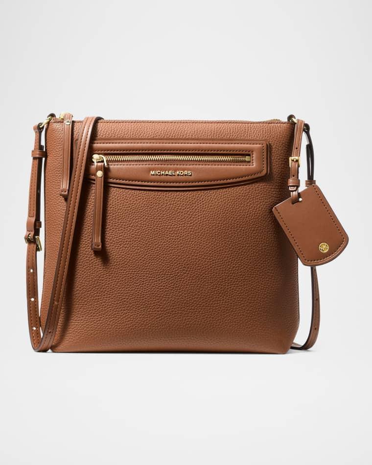 Jet Set Large Leather North-South Crossbody Bag by MICHAEL KORS