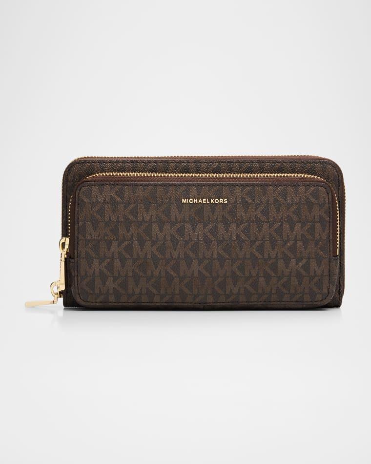 Jet Set Large Logo-Print Continental Crossbody Bag by MICHAEL KORS