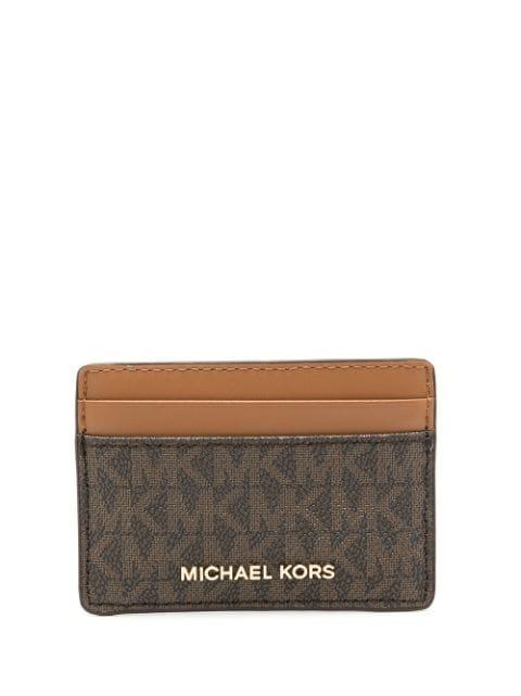 Jet Set monogram cardholder by MICHAEL KORS