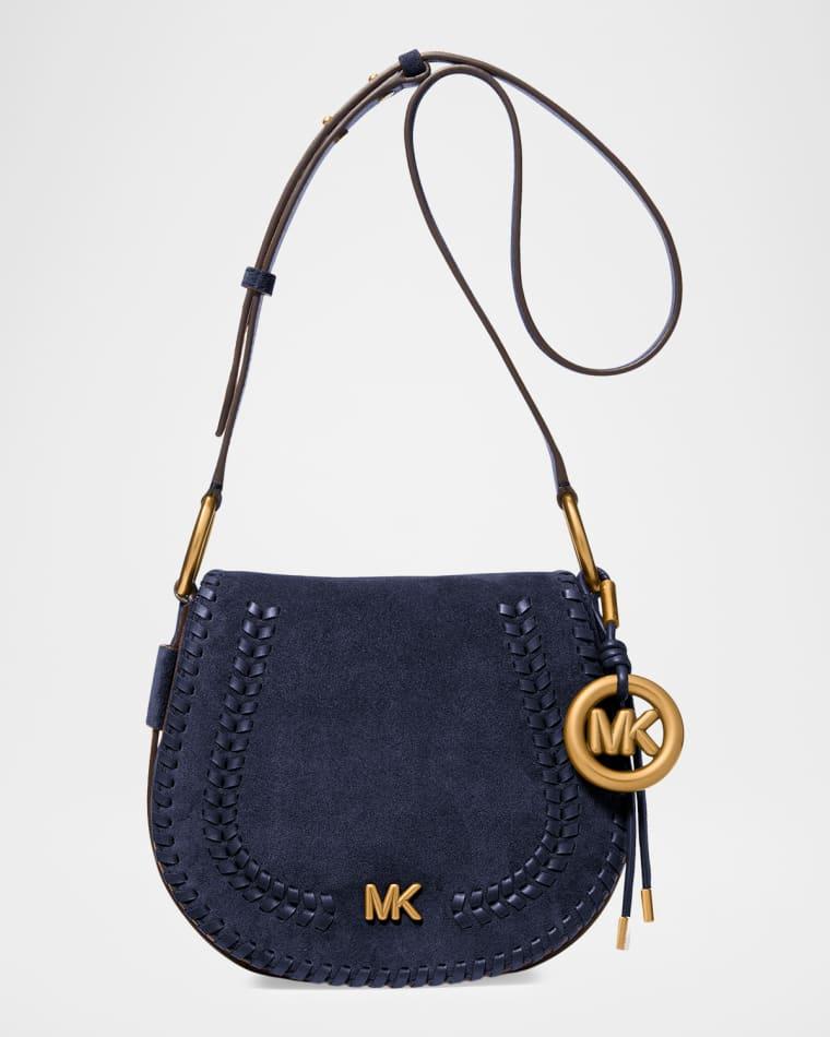 Josie Medium Whipstitched Suede Saddle Bag by MICHAEL KORS