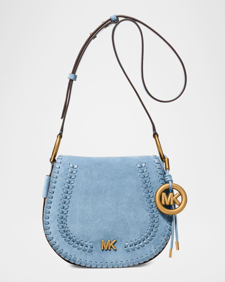 Josie Medium Whipstitched Suede Saddle Bag by MICHAEL KORS