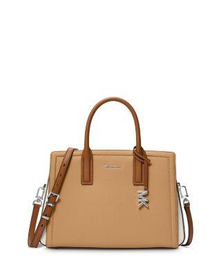Laila Medium Leather Satchel by MICHAEL KORS