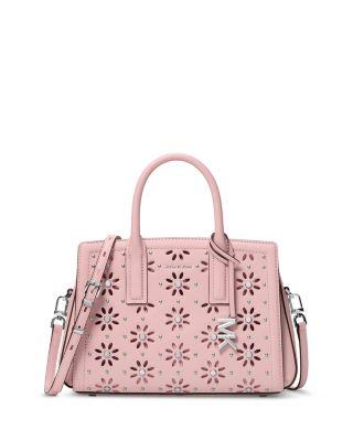 Laila Small Flower Cutout Leather Satchel by MICHAEL KORS