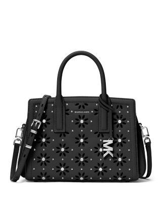 Laila Small Flower Cutout Leather Satchel by MICHAEL KORS