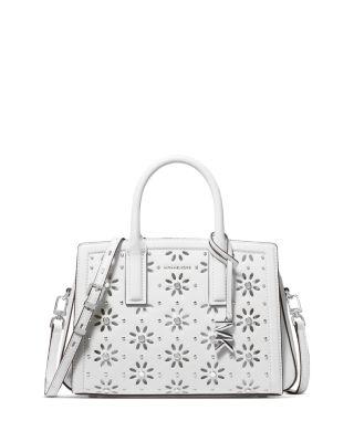 Laila Small Flower Cutout Leather Satchel by MICHAEL KORS