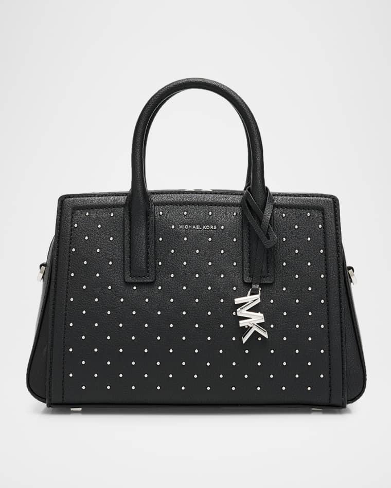 Laila Small Studded Leather Crossbody Satchel Bag by MICHAEL KORS