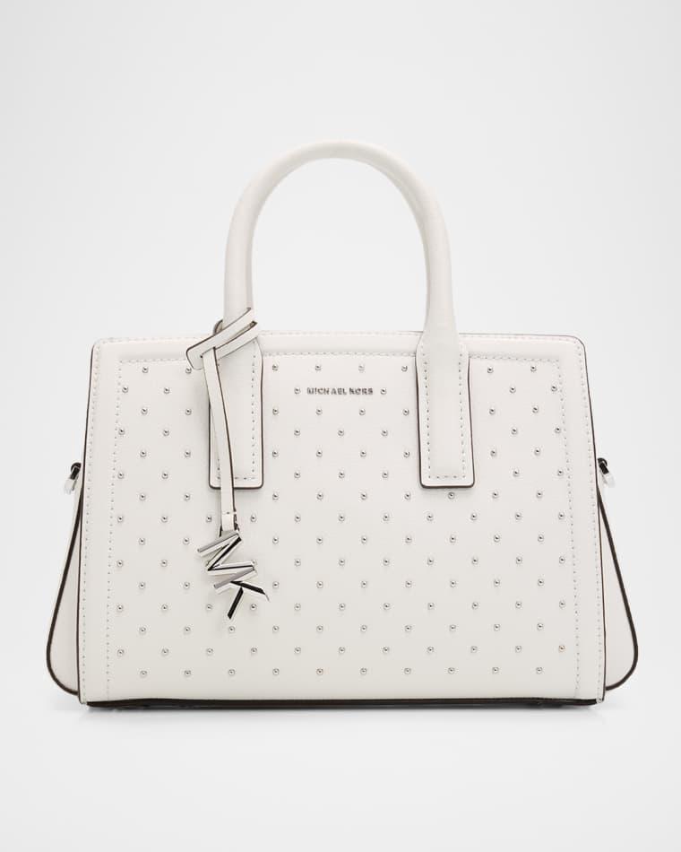 Laila Small Studded Leather Crossbody Satchel Bag by MICHAEL KORS