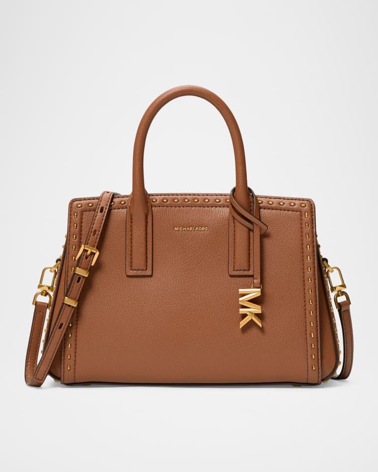 Laila Small Studded Leather Satchel by MICHAEL KORS