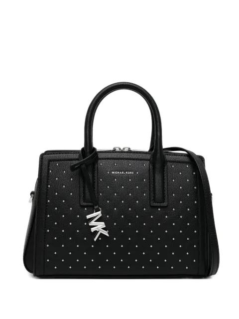 Laila Small Studded Leather Satchel by MICHAEL KORS