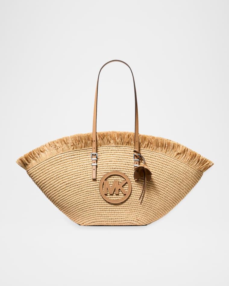 Large Hand-Crocheted Fan Tote Bag by MICHAEL KORS