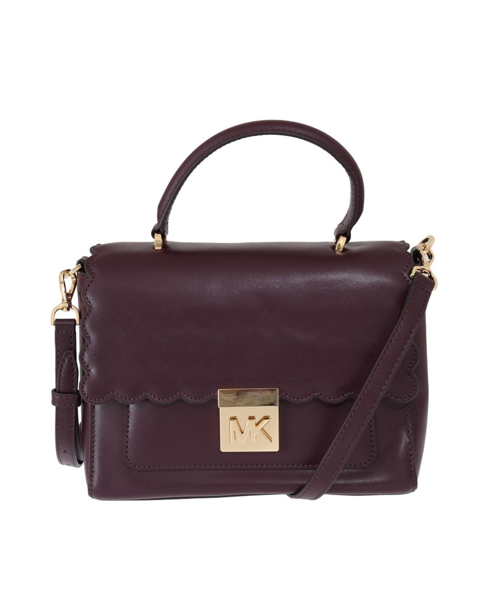 Leather Satchel Handbag Model 30H9G0HS2L Wo - Purple Crossbody Bags by MICHAEL KORS