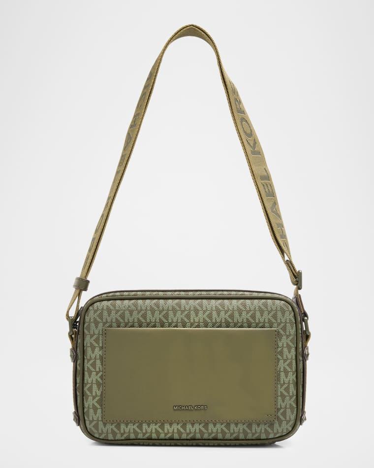 Maeve Large Logo-Print Canvas Shoulder Bag by MICHAEL KORS