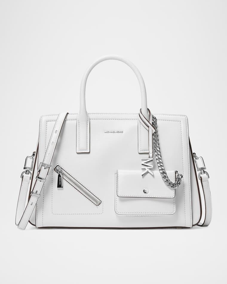 Medium Leather Satchel Shoulder Bag by MICHAEL KORS