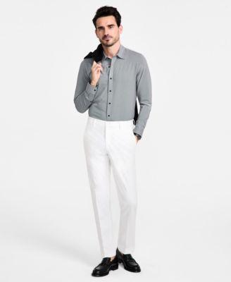 Men's Classic-Fit Cotton-Blend Dress Pants by MICHAEL KORS