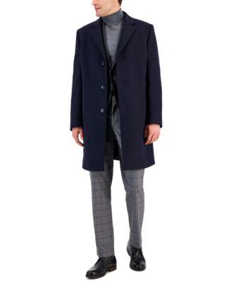 Men's Classic Fit Luxury Wool Cashmere Blend Overcoats by MICHAEL KORS