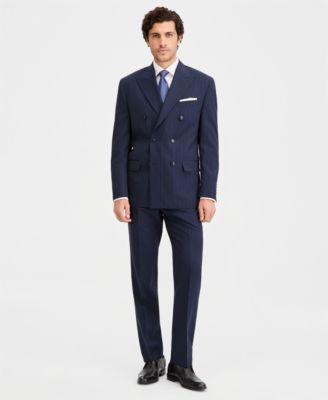 Men's Classic-Fit Navy Pinstripe Double-Breasted Suit Separates by MICHAEL KORS