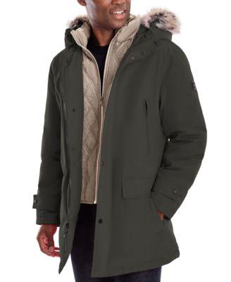 Men's Hooded Bib Snorkel Parka Coat by MICHAEL KORS