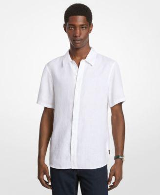Men's Point-Collar Linen Shirt by MICHAEL KORS