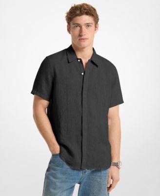 Men's Point-Collar Linen Shirt by MICHAEL KORS