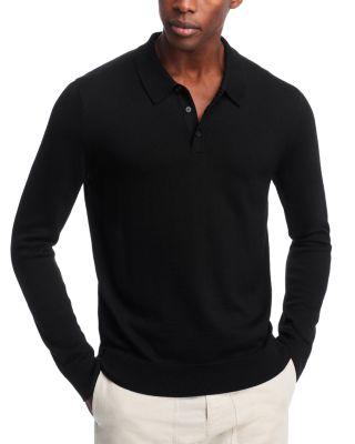 Merino Wool Regular Fit Long Sleeve Polo Shirt by MICHAEL KORS