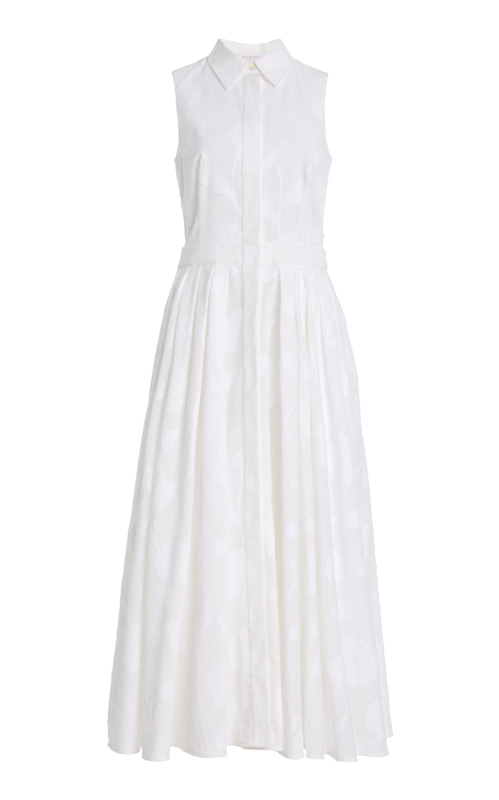 Michael Kors Collection Floral Fil Coupé Midi Shirt Dress - Moda Operandi by MICHAEL KORS