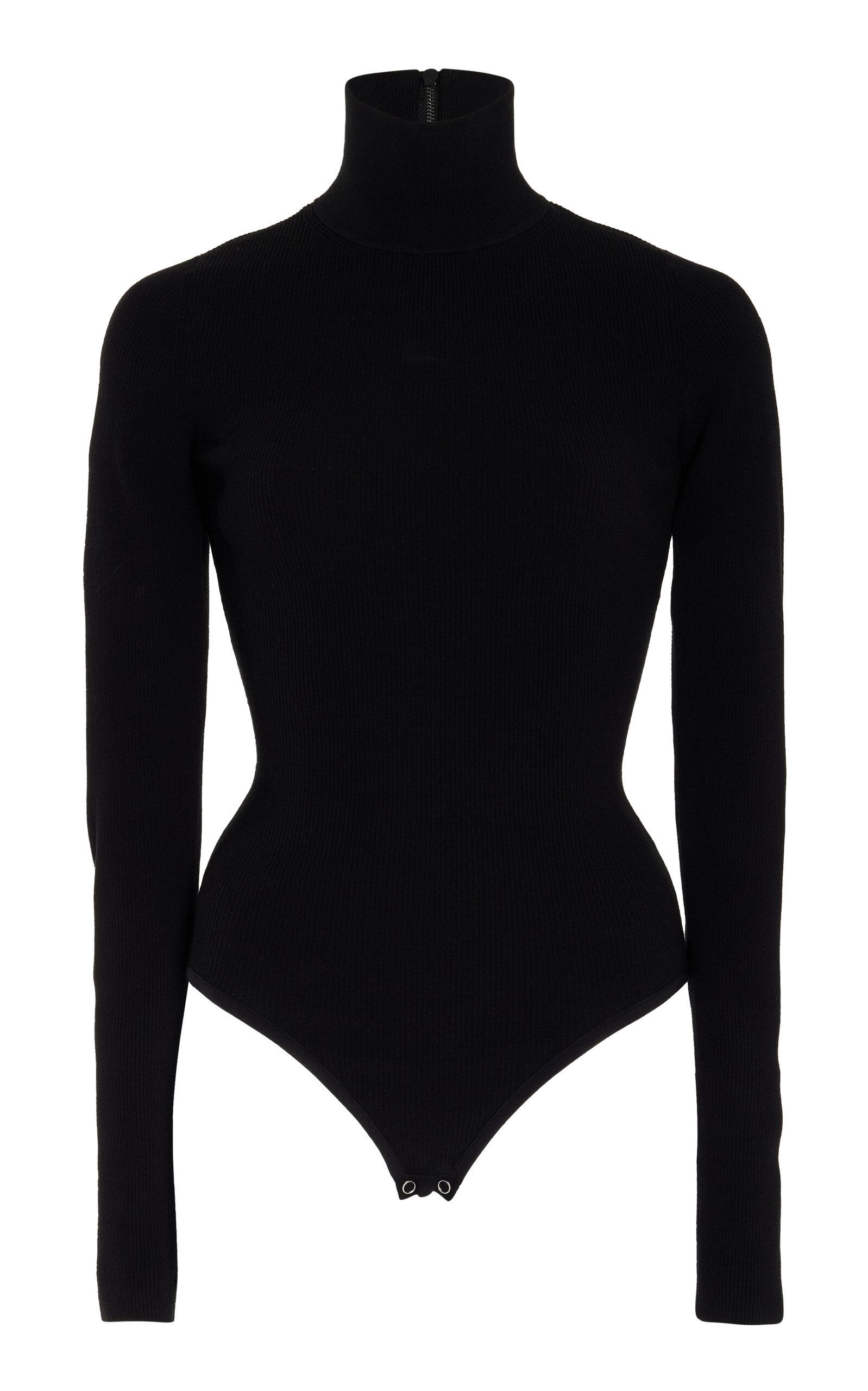 Michael Kors Collection - Longleeve Turtleneck Bodysuit - Black - - Moda Operandi by MICHAEL KORS