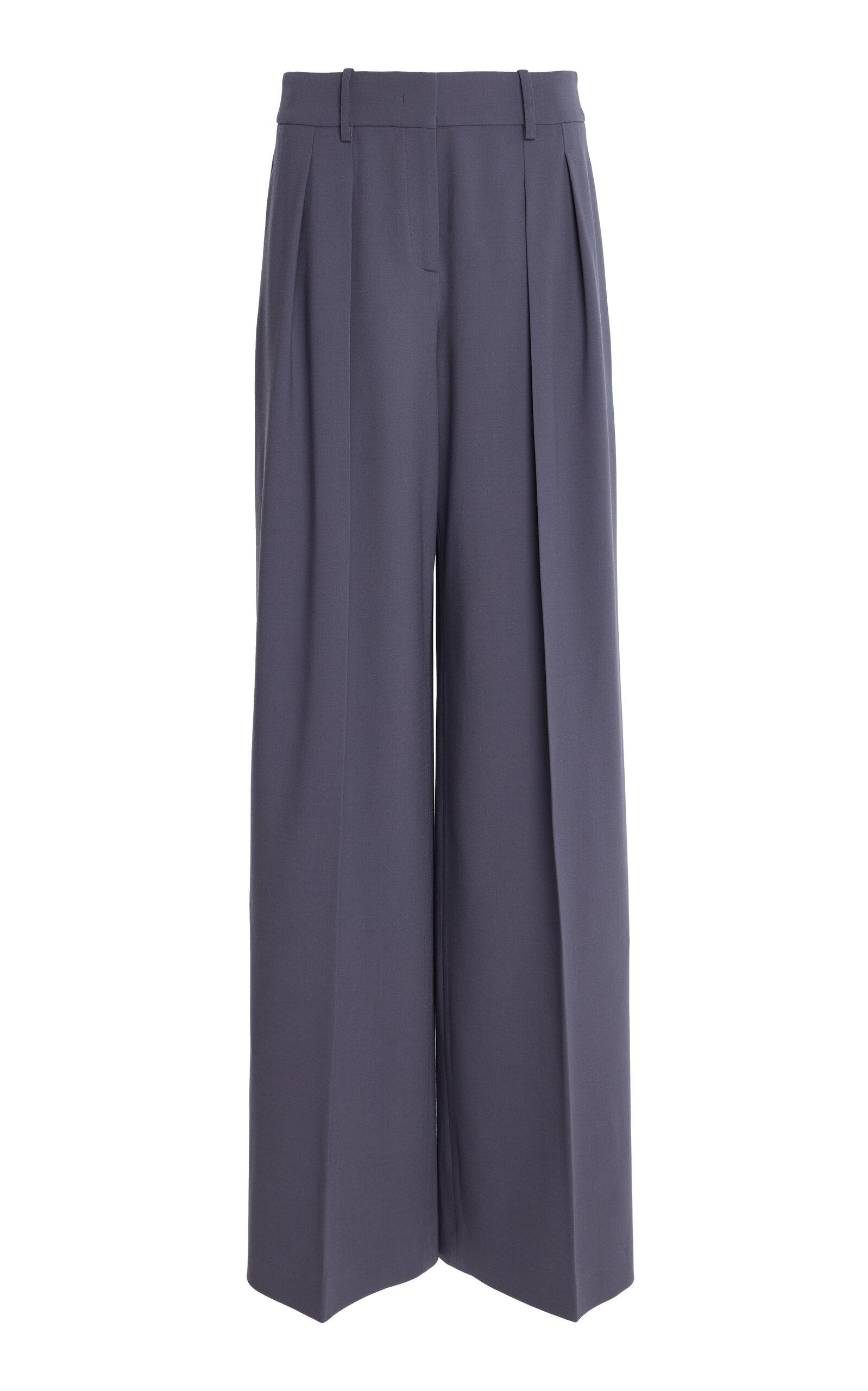 Michael Kors Collection Pleated Stretch-Wool Wide-Leg Pants - Moda Operandi by MICHAEL KORS