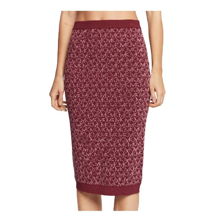 Michael Kors Logo Jacquard High-Waisted Skirt by MICHAEL KORS