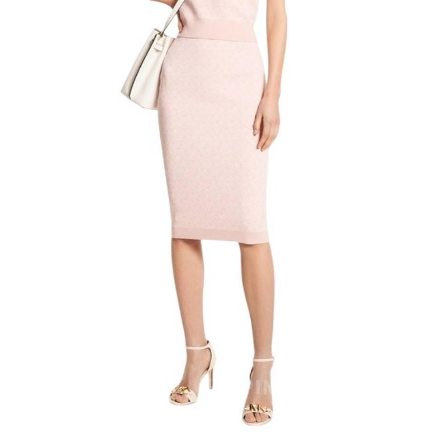 Michael Kors Logo Jacquard High-Waisted Skirt by MICHAEL KORS