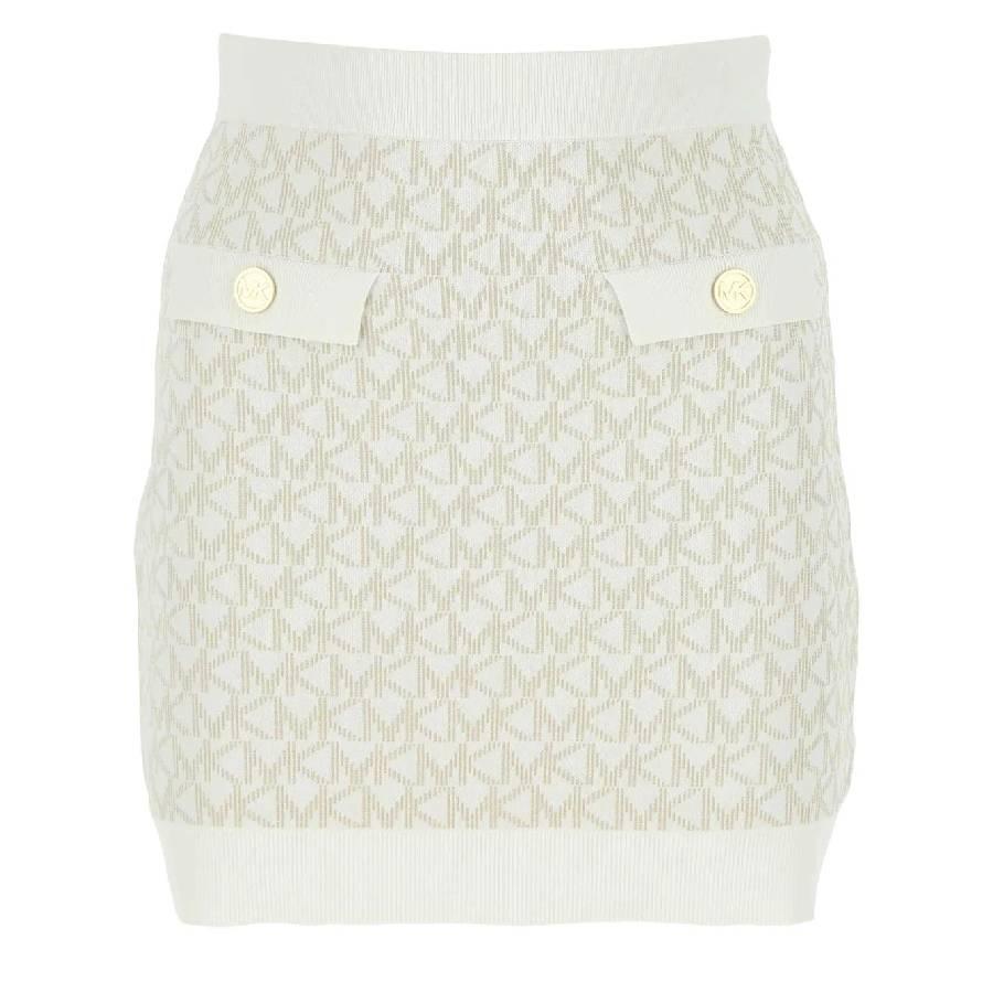 Michael Kors Monogram Jacquard Knitted Skirt by MICHAEL KORS