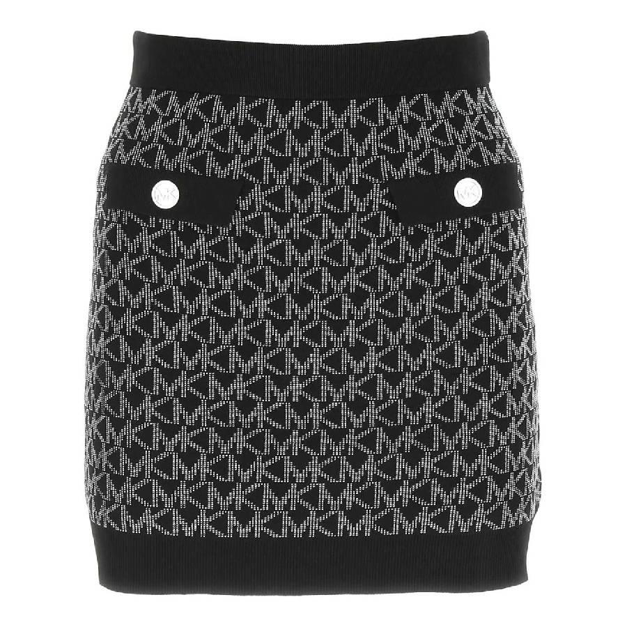 Michael Kors Monogram Jacquard Knitted Skirt by MICHAEL KORS