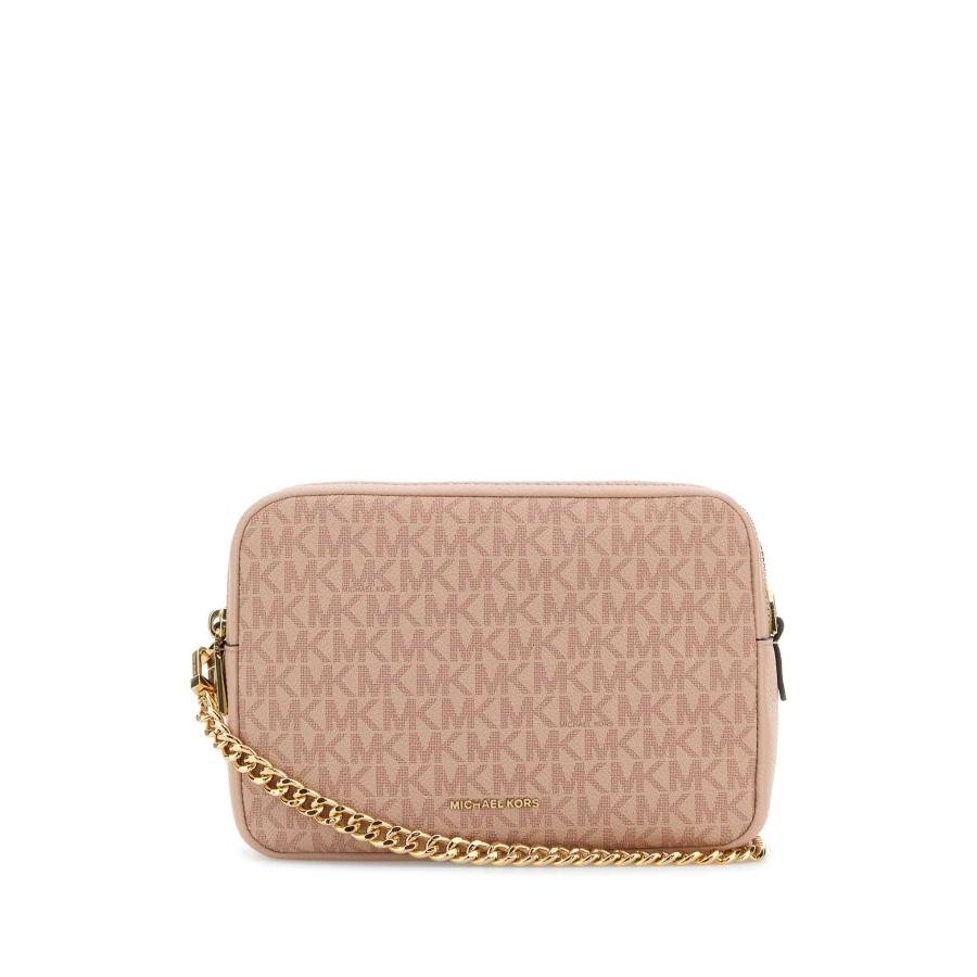 Michael Kors Pink Canvas Medium Bryant Shoulder Bag by MICHAEL KORS