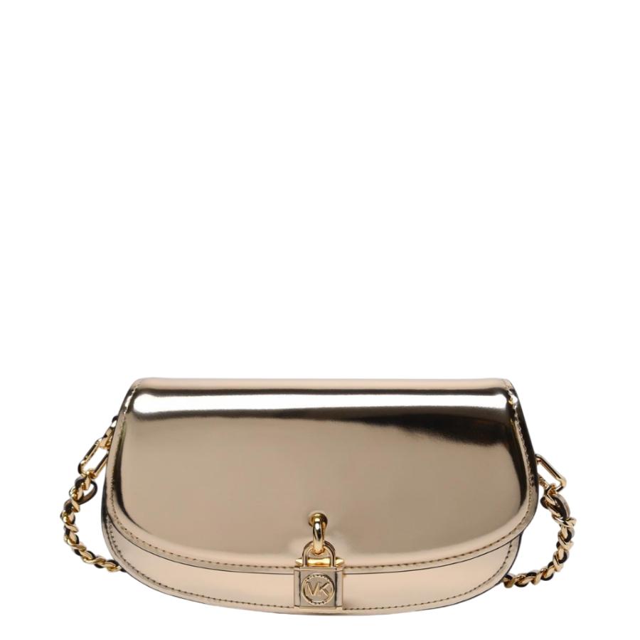 Michael Kors Small Mila Metallic Leather Shoulder Bag by MICHAEL KORS