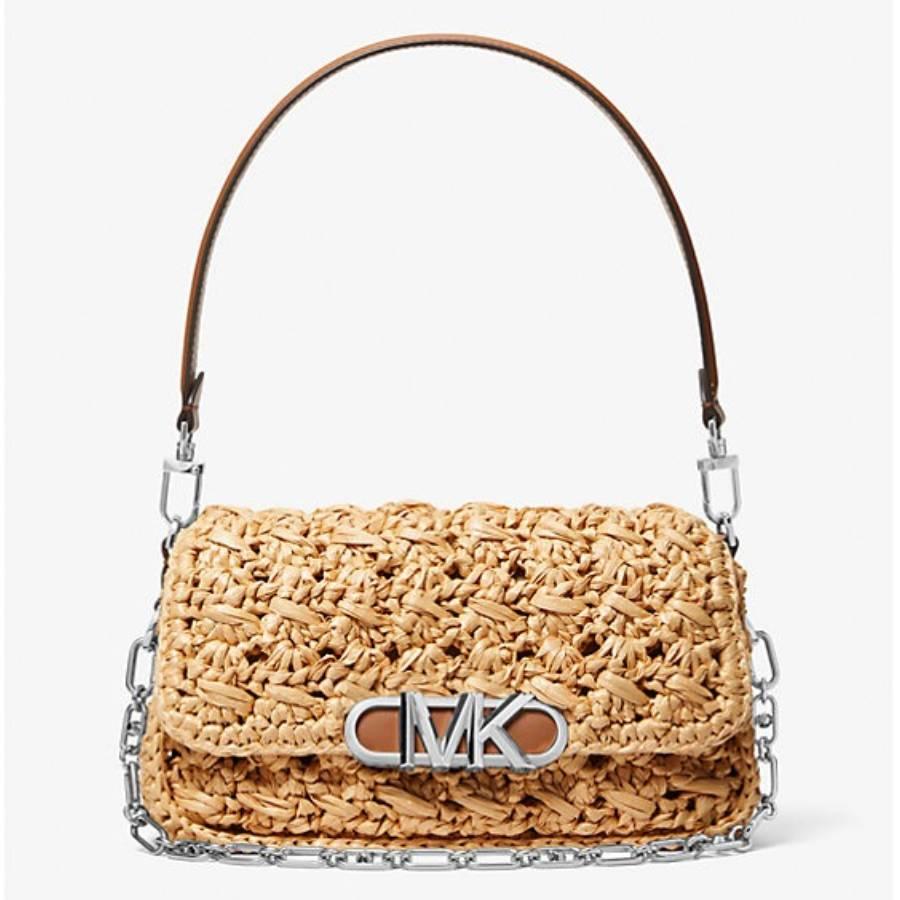 Michael Michael Kors Parker Medium Woven Raffia Shoulder Bag by MICHAEL KORS