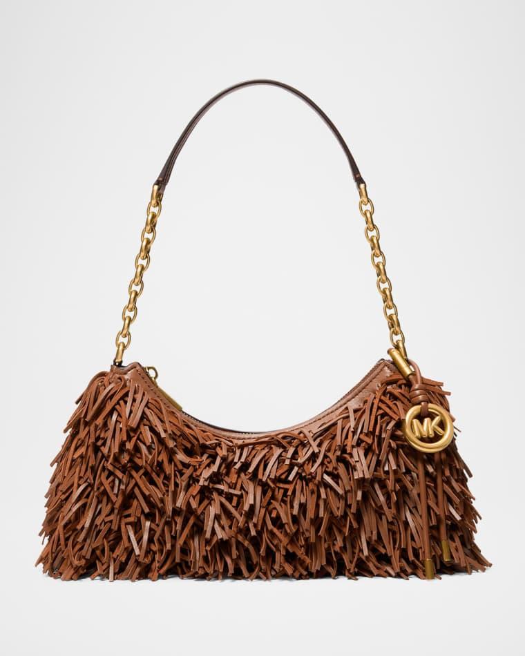 Nolita Medium Fringed Leather Shoulder Bag by MICHAEL KORS