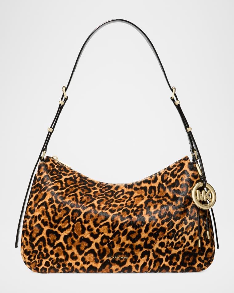Nolita Medium Leopard-Print Calf Hair Shoulder Bag by MICHAEL KORS