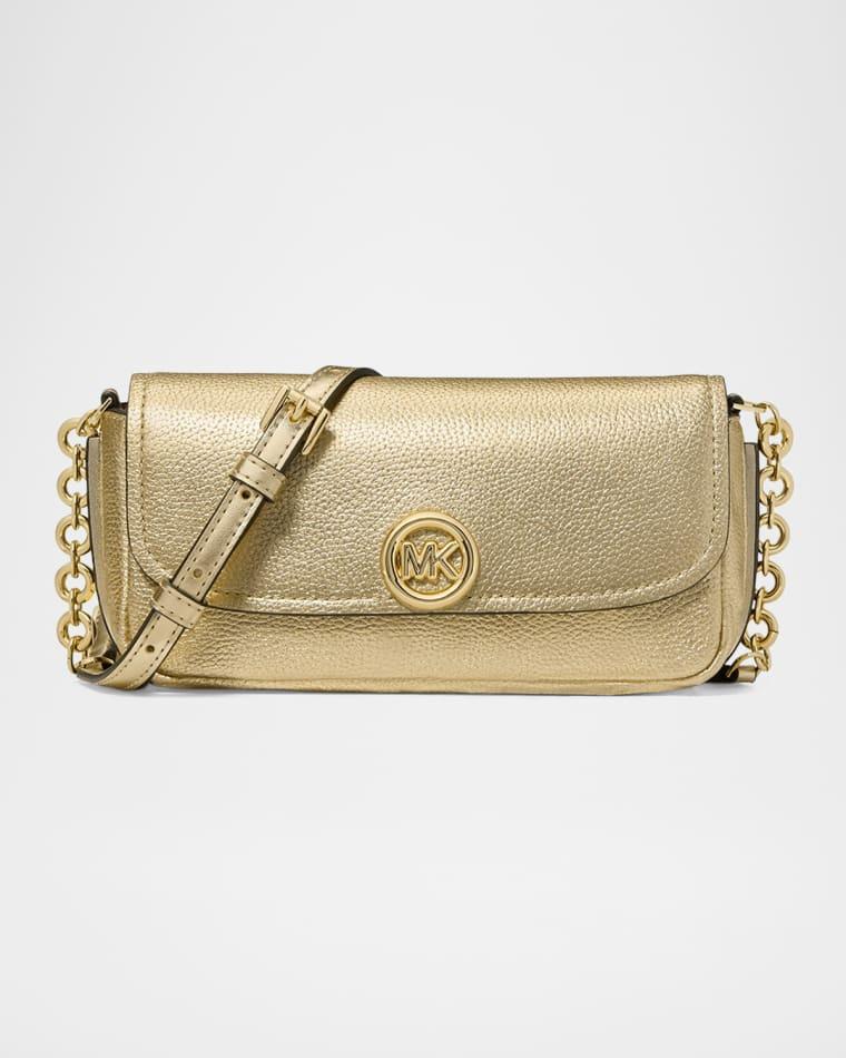 Nolita Small Metallic Pebbled Leather Crossbody Bag by MICHAEL KORS