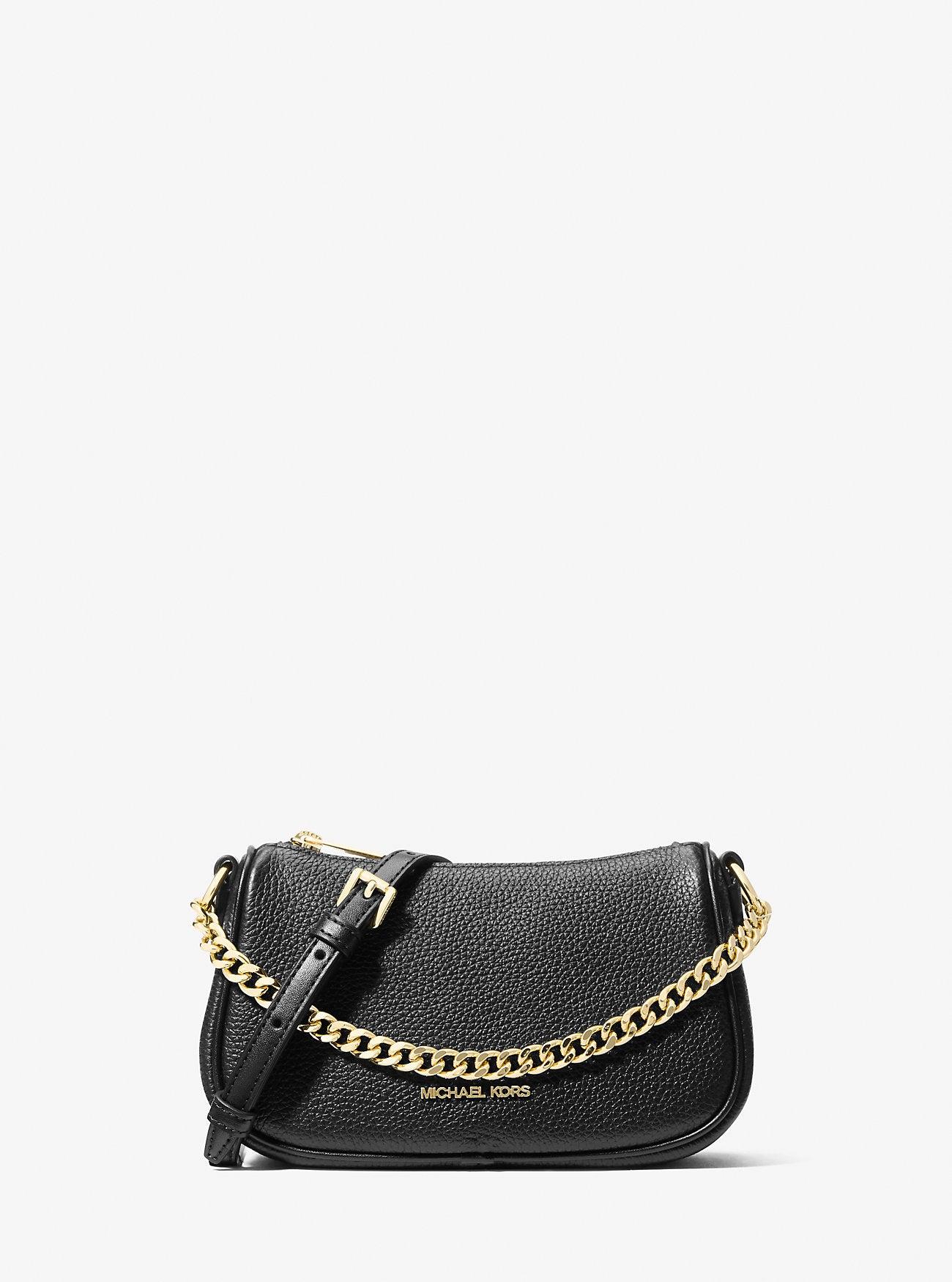 Carmela Small Pebbled Leather Convertible Crossbody Bag by MICHAEL KORS OUTLET