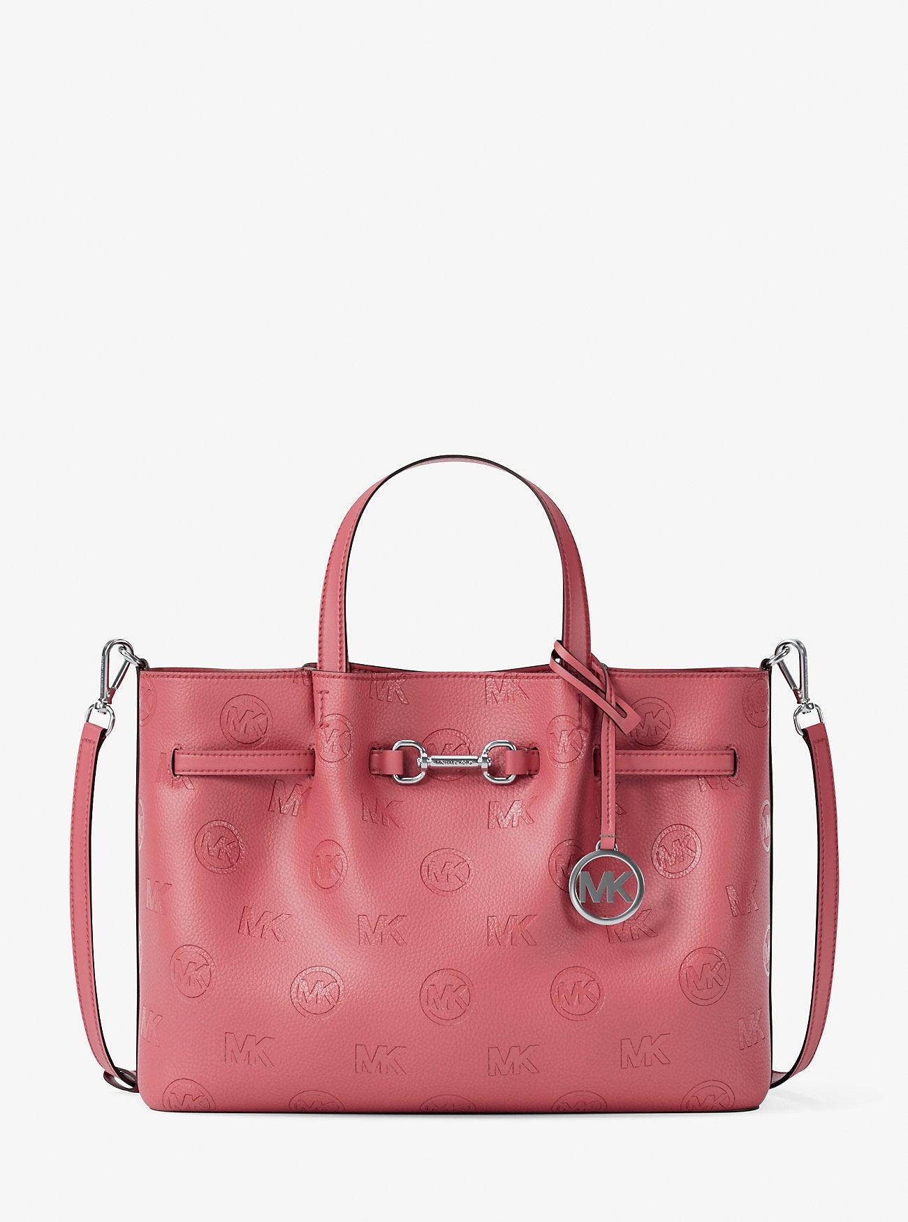 Carson Medium Logo Debossed Satchel by MICHAEL KORS OUTLET