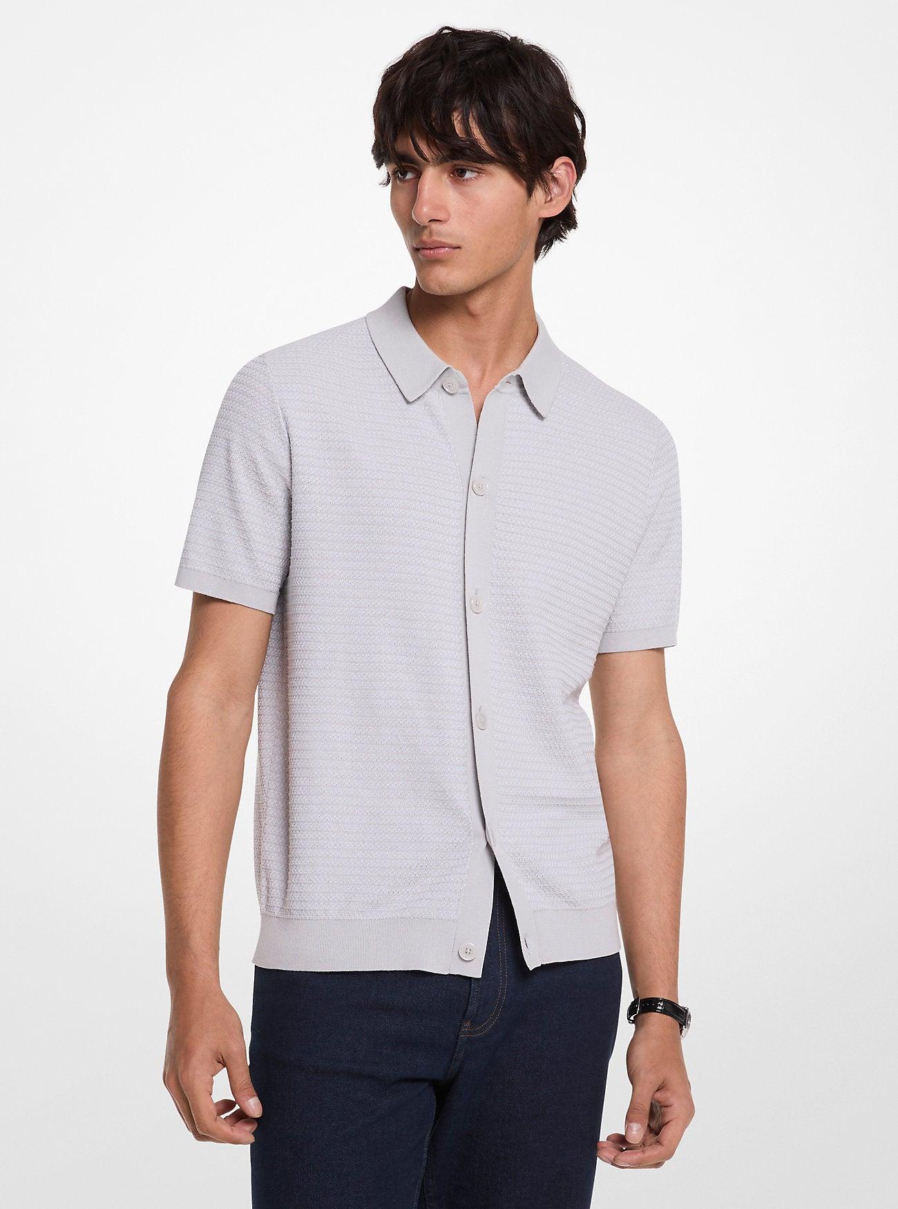 Cotton Tuck Stitch Shirt by MICHAEL KORS OUTLET