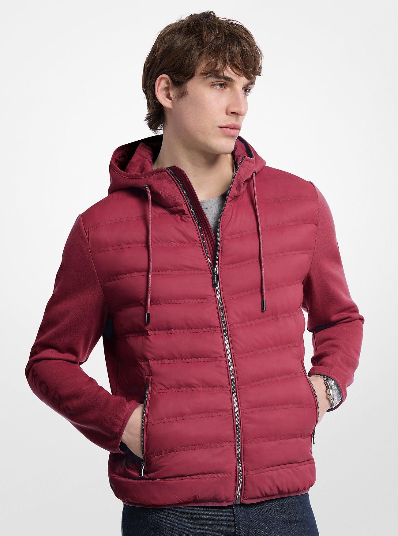 Galway Quilted Mixed-Media Jacket by MICHAEL KORS OUTLET