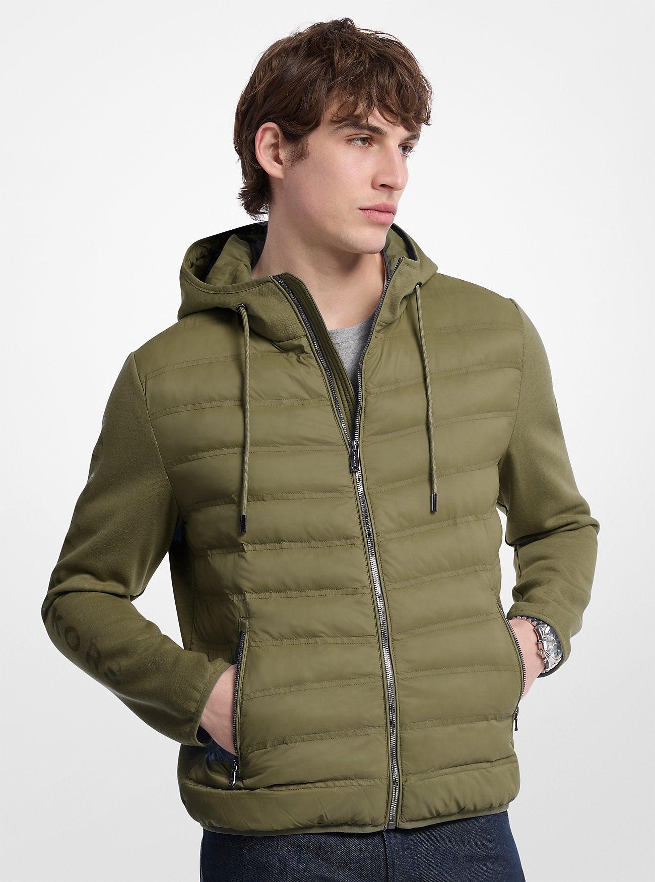 Galway Quilted Mixed-Media Jacket by MICHAEL KORS OUTLET